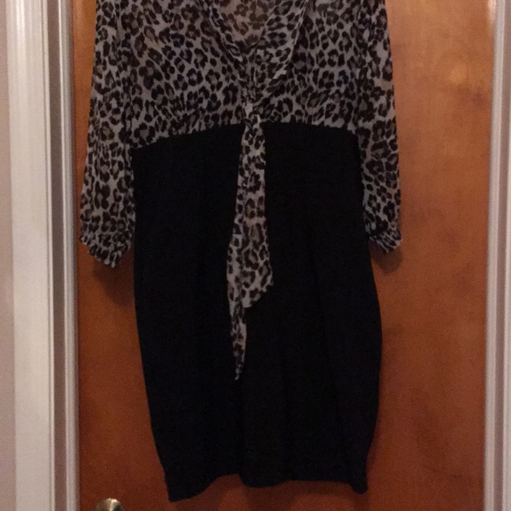 Leopard print dress
